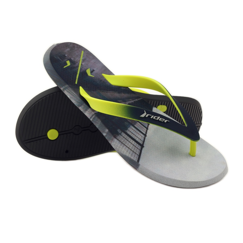 Rider 10719 men's flip-flops grey yellow 3