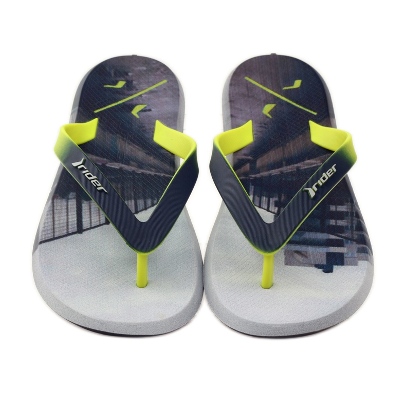 Rider 10719 men's flip-flops grey yellow 4