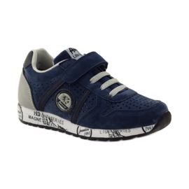 American Club ADI sports American leather inlay navy blue grey 1