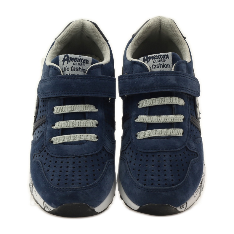 American Club ADI sports American leather inlay navy blue grey 4