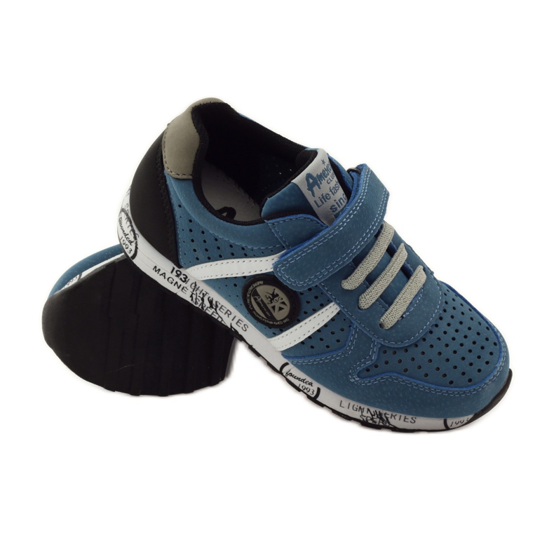 American Club ADI sports American leather inlay grey blue black white 3 American Club ADI sports American leather inlay grey blue black white 3