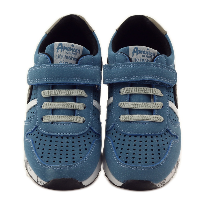 American Club ADI sports American leather inlay grey blue black white 4 American Club ADI sports American leather inlay grey blue black white 4