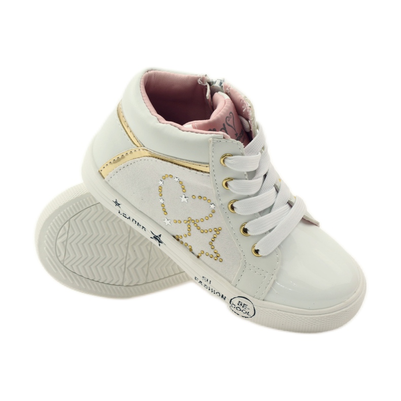 American Club Sporty girl's American heart yellow white 3 American Club Sporty girl's American heart yellow white 3