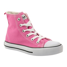 American Club Women's slider sneakers and pink laces 1 American Club Women's slider sneakers and pink laces 1