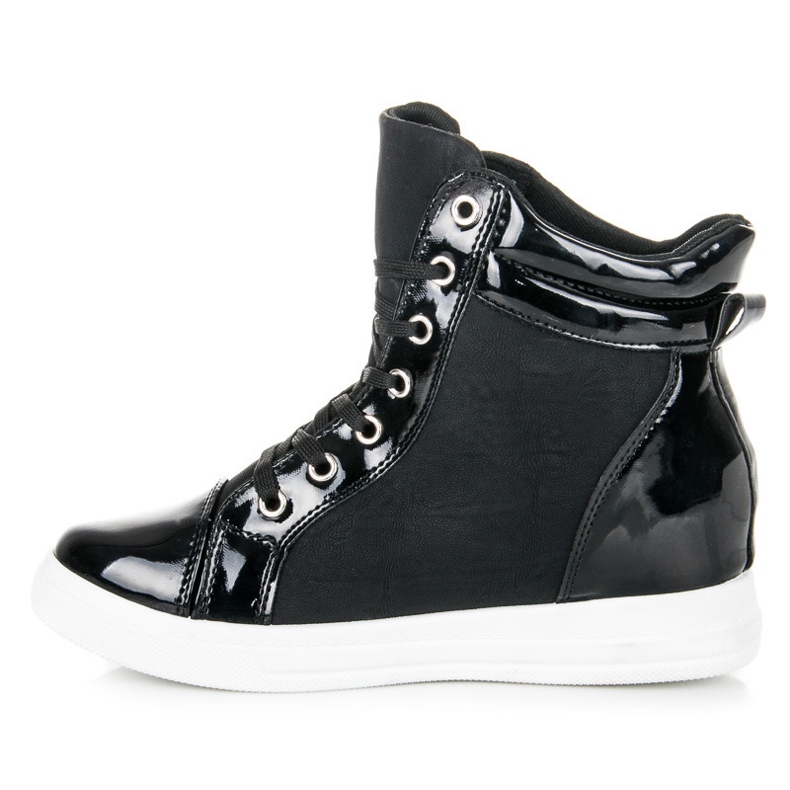 Emaks Lacquered sneakers black 1