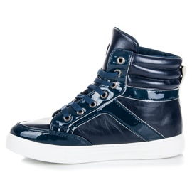 Emaks Lace-up sneakers above the ankle blue 1 Emaks Lace-up sneakers above the ankle blue 1