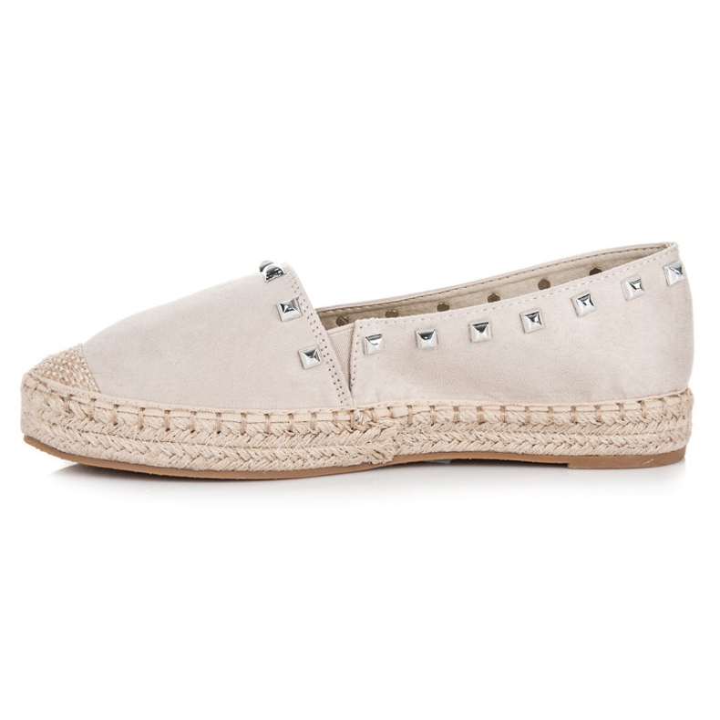 Nio Nio Beige espadrilles with studs 1