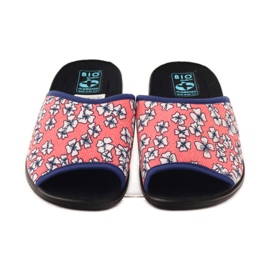 Adanex Light coral flowered slippers G1 / 2 white multicolored pink 4