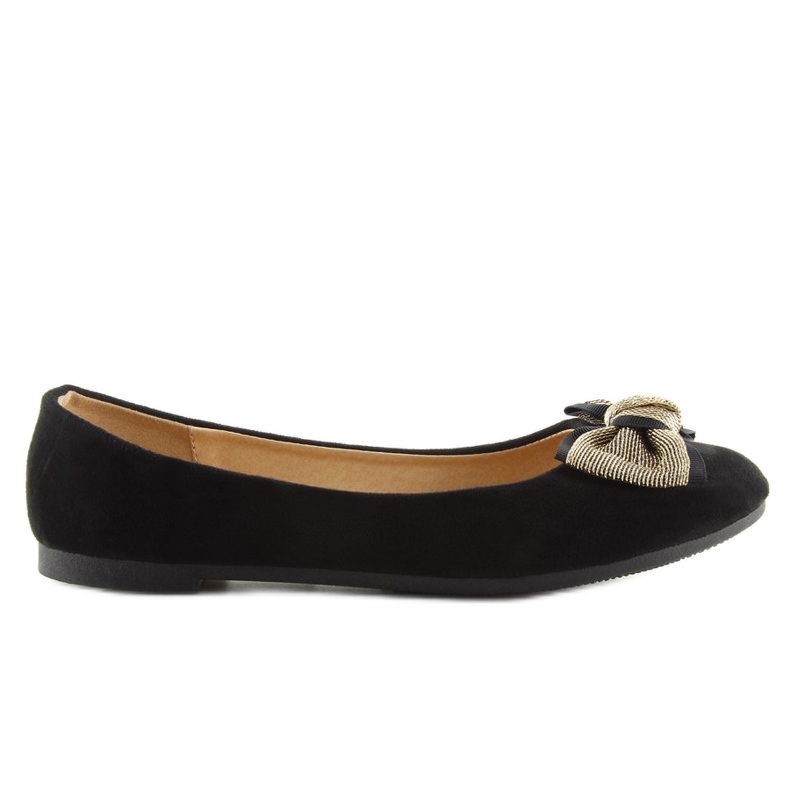 Classic black black ballerinas for women 1