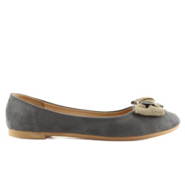 Classic gray ballerinas for women vs-330 Gray grey 1 Classic gray ballerinas for women vs-330 Gray grey 1