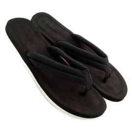 Black women's black flip-flops CK38 black 2