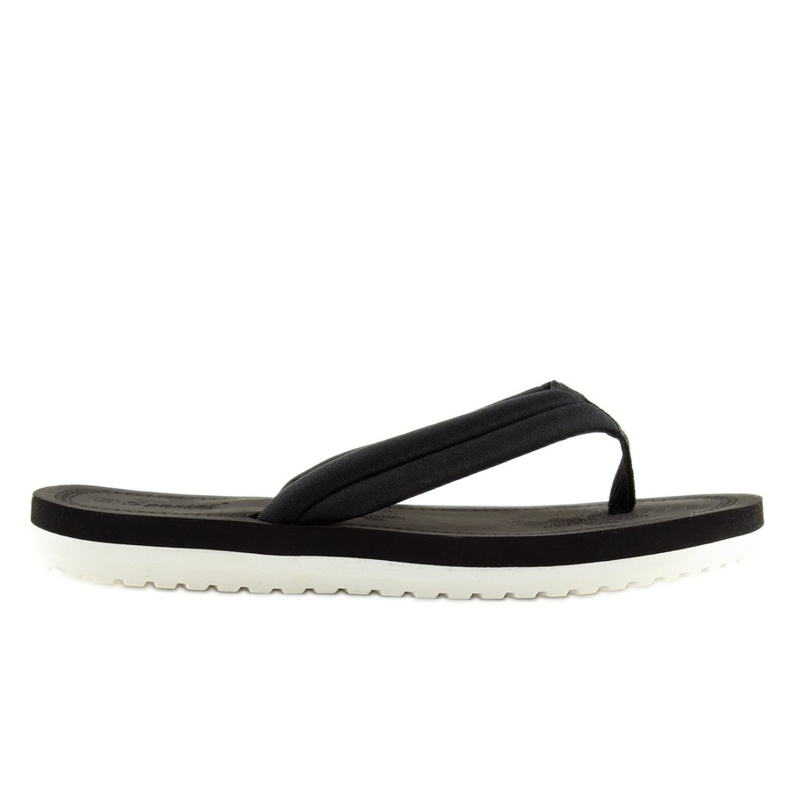 Black women's black flip-flops CK38 black 1