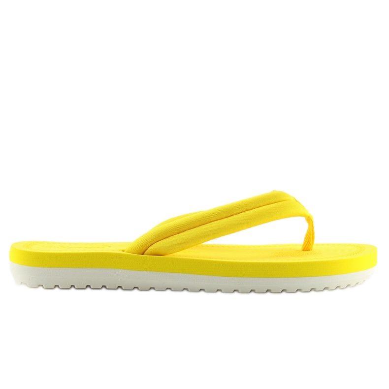 Yellow CK38 yellow women's flip-flops 1