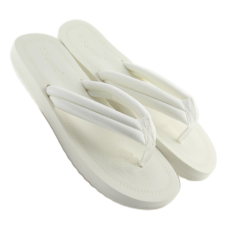 Women's white flip-flops CK38 white 2