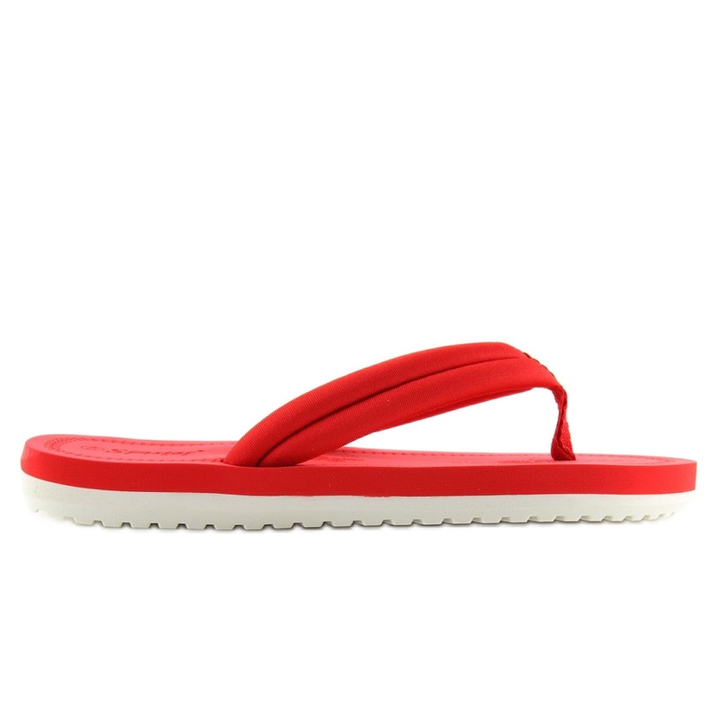Red Women's red flip-flops CK38 red 1