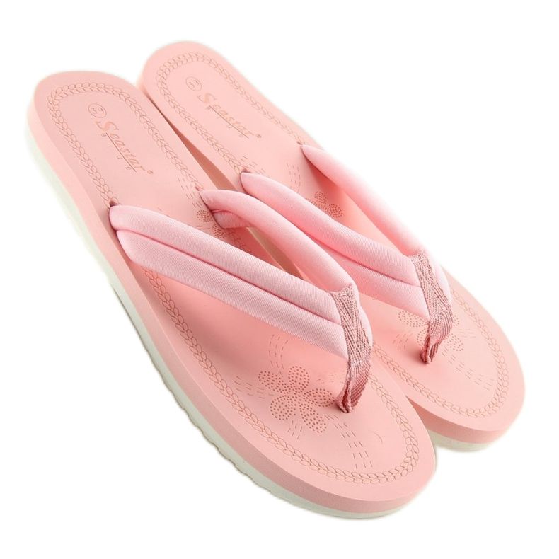 Pink CK38 pink flip-flops for women 2