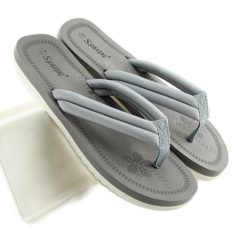 Gray Flip-flops for women CK38 gray grey 2 Gray Flip-flops for women CK38 gray grey 2