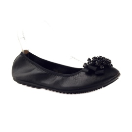 Filippo Ballerinas with a bow and black beads 1