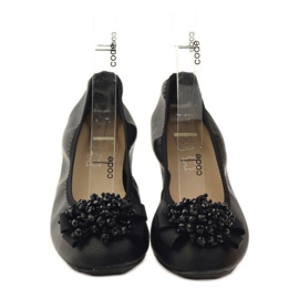 Filippo Ballerinas with a bow and black beads 4