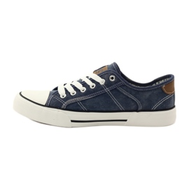 DK 0024 denim sneakers tied sneakers navy blue 2 DK 0024 denim sneakers tied sneakers navy blue 2