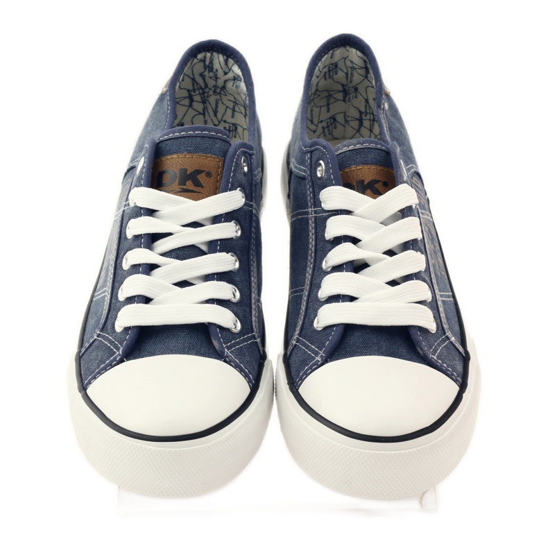 DK 0024 denim sneakers tied sneakers navy blue 4 DK 0024 denim sneakers tied sneakers navy blue 4