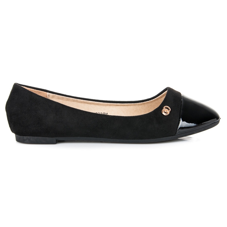 Seastar Ballerinas with a varnished toe black 1