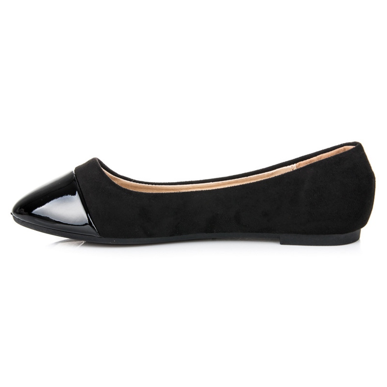 Seastar Ballerinas with a varnished toe black 2