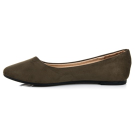 Seastar Suede ballerinas green 1