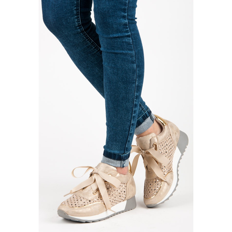 Kylie Fashion tied sneakers brown 2 Kylie Fashion tied sneakers brown 2
