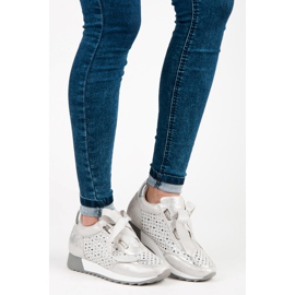 Kylie Fashion tied sneakers grey 2
