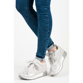Kylie Fashion tied sneakers grey 1