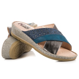 Kylie Casual Slippers blue 1 Kylie Casual Slippers blue 1