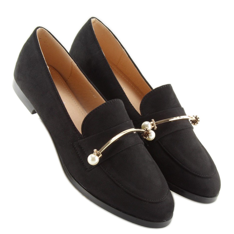 Black Women's black loafers T315P Black 1
