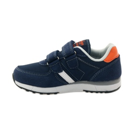 American Club American leather insole sports shoes navy blue orange white 2 American Club American leather insole sports shoes navy blue orange white 2