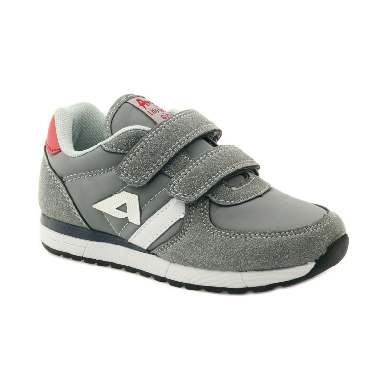 American Club Sports Velcro American leather inlay red grey white 1 American Club Sports Velcro American leather inlay red grey white 1