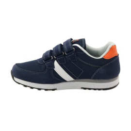 American Club American sneakers with leather insole navy blue orange white 2 American Club American sneakers with leather insole navy blue orange white 2