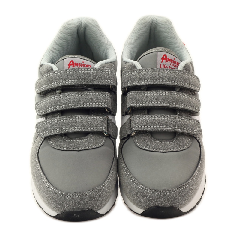 American Club American leather insole sports shoes red grey white 4 American Club American leather insole sports shoes red grey white 4