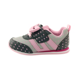 American Club American sports shoes with leather insole pink grey 2