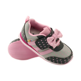 American Club American sports shoes with leather insole pink grey 3