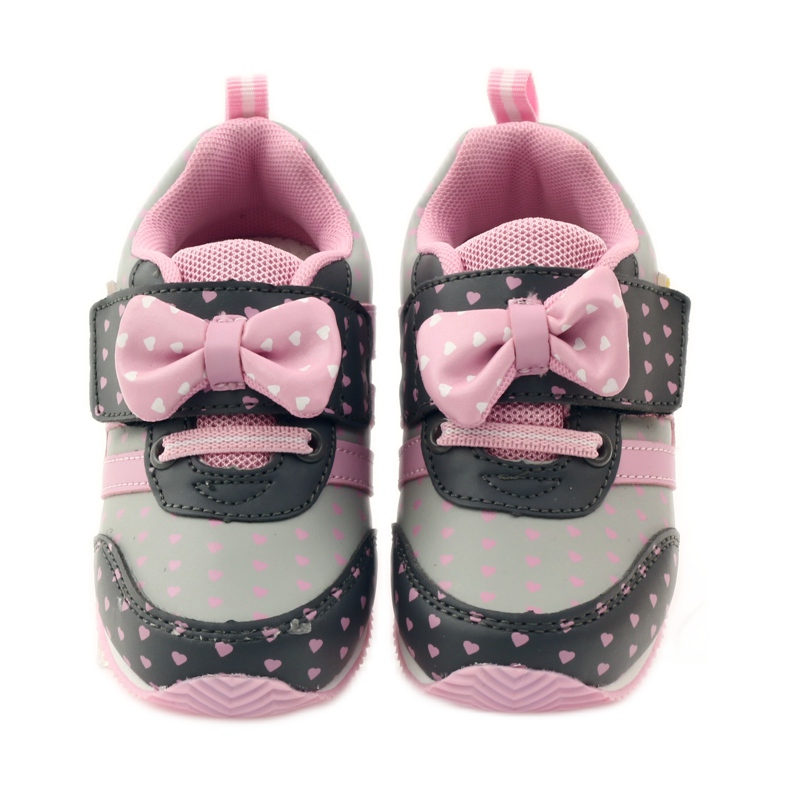 American Club American sports shoes with leather insole pink grey 4