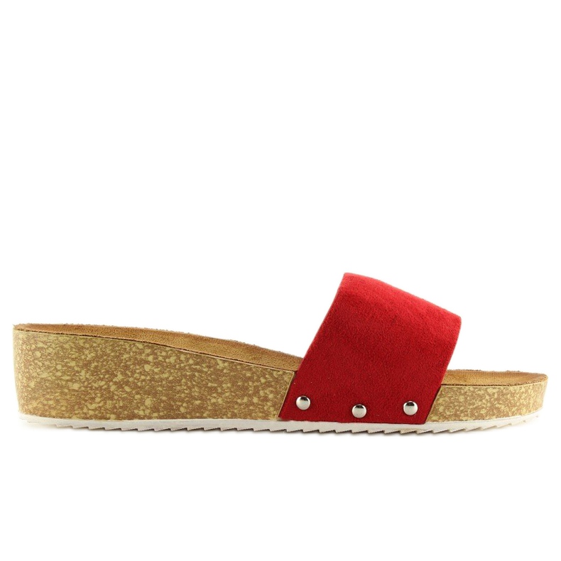 Red Women's red slippers CK05P red 1
