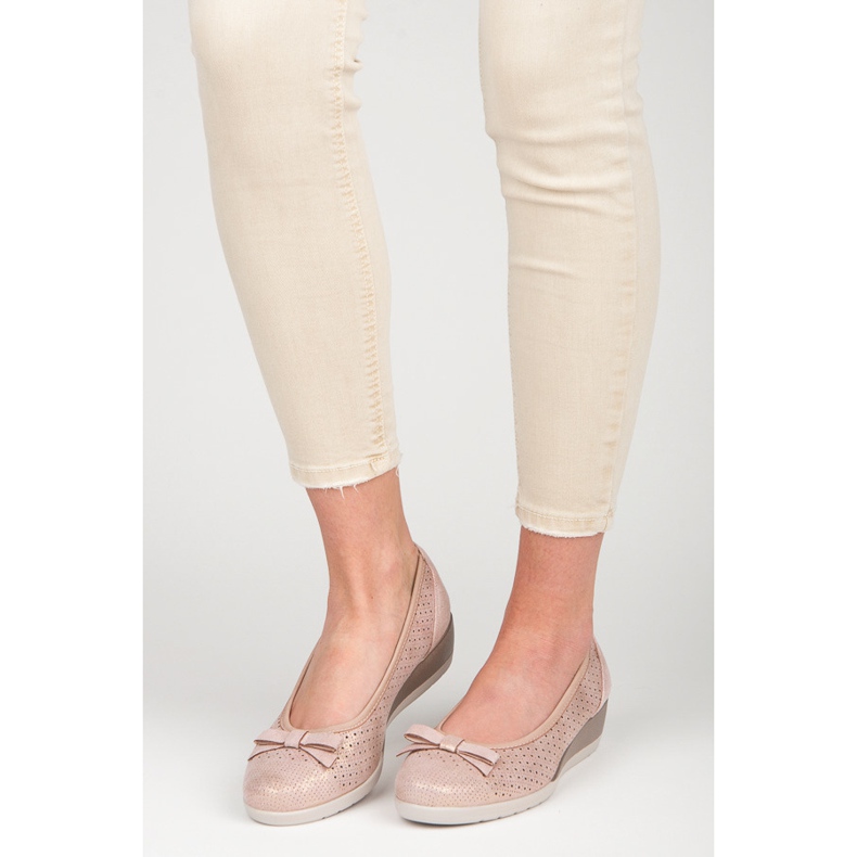 Vinceza Ballerina with a bow pink 1