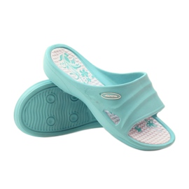 American Club American mint foam slippers for water blue multicolored 3