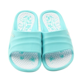 American Club American mint foam slippers for water blue multicolored 4