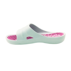 American Club American white foam slippers for the pool pink 2