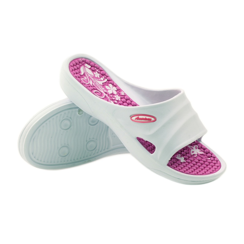 American Club American white foam slippers for the pool pink 3