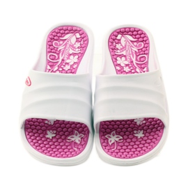 American Club American white foam slippers for the pool pink 4