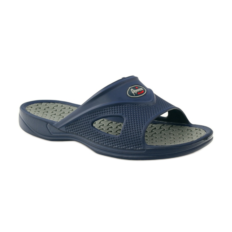 American Club Men's foam pool slippers American gr navy blue 1 American Club Men's foam pool slippers American gr navy blue 1