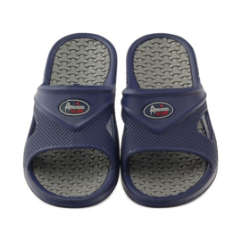 American Club Men's foam pool slippers American gr navy blue 4 American Club Men's foam pool slippers American gr navy blue 4
