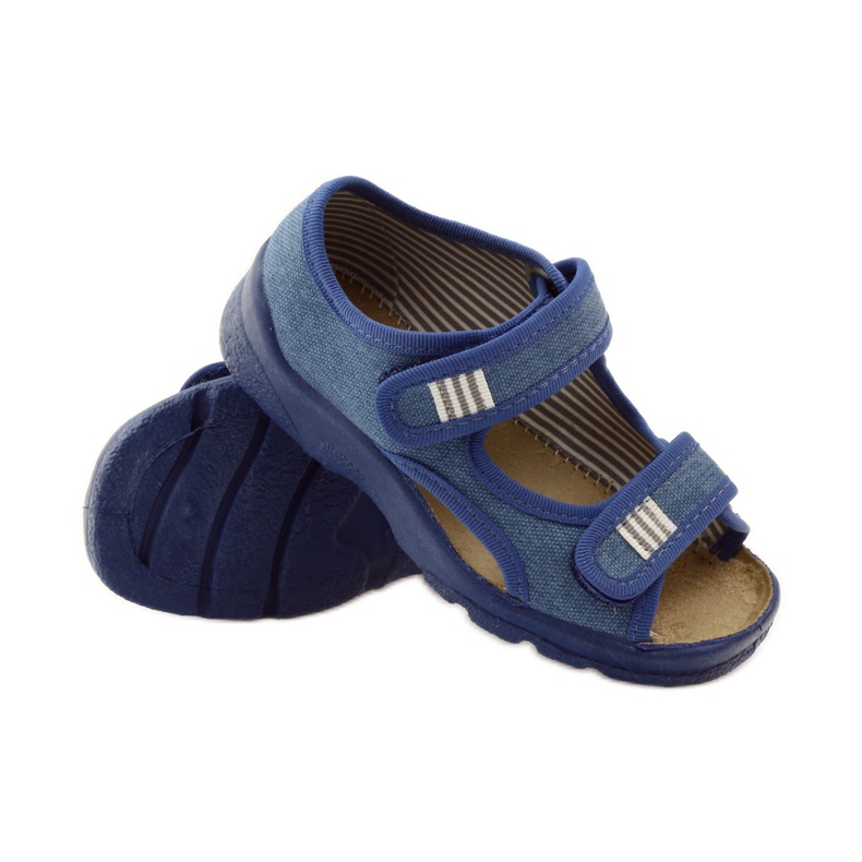 Sandals, slippers Befado 113y010 blue 5